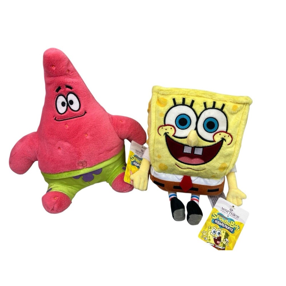 Spongebob & Patrick Warmies Microwavable & Weighted Lavender Scented Cozy Plush